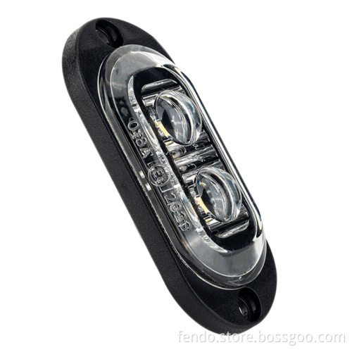 12V 24V LED Side Marker Light - White Red Amber for Truck Trailer
